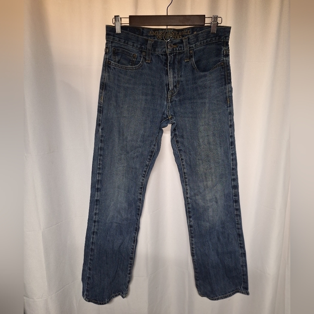 American Eagle Outfitters Men's Blue Jeans Original Boot .